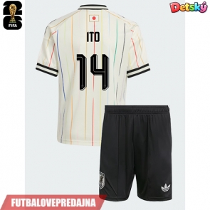 Lacne Dětský Futbalové dres Japonsko Junya Ito #14 MS 2026 Krátky Rukáv - Preč (+ trenírky)